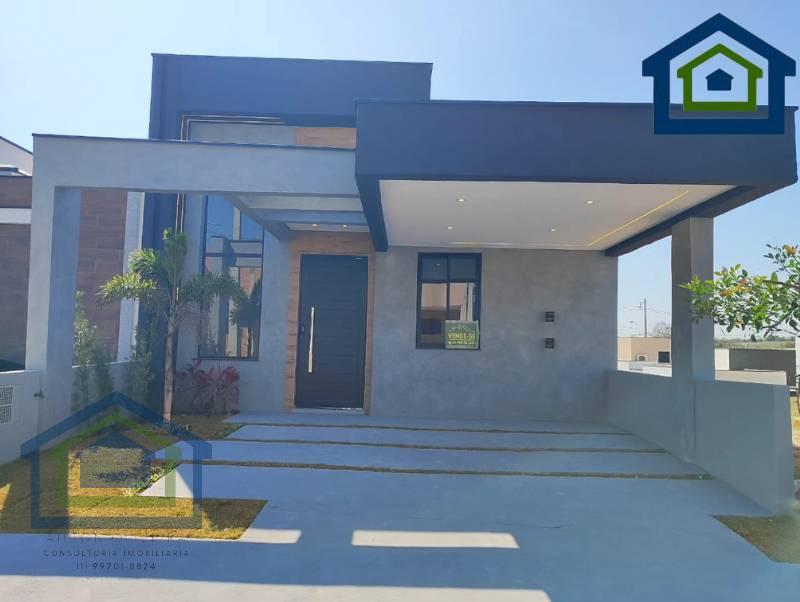 Linda Casa Térrea de 115m² à venda no excelente Condomínio Fechado Horto Florestal Villagio- Sorocaba - SP. - Casarely Imóveis