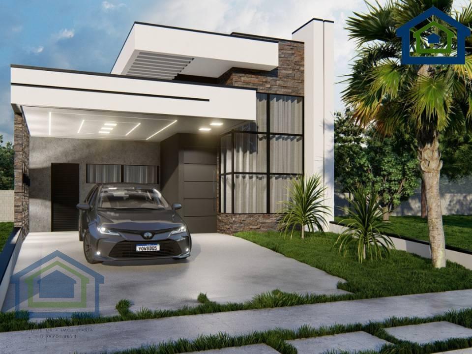 Linda Casa Térrea de 135m² à venda no excelente Condomínio Fechado Gran Reserve em Indaiatuba- SP. - Casarely Imóveis
