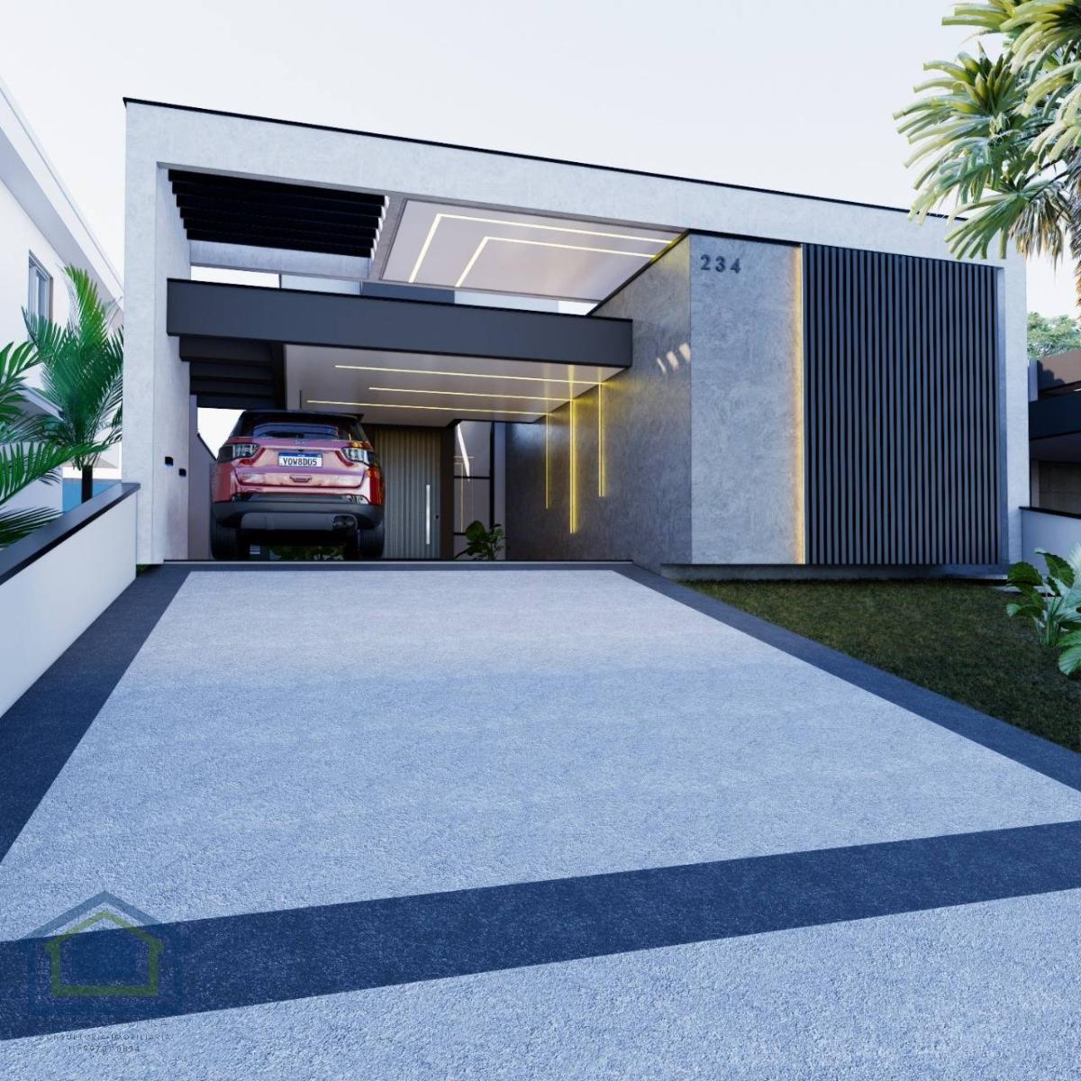 Linda Casa Térrea  no excelente Condomínio Fechado Solares Resort  em Boituva, com 285m² de Área Construída e Terreno de 423m². - Casarely Imóveis