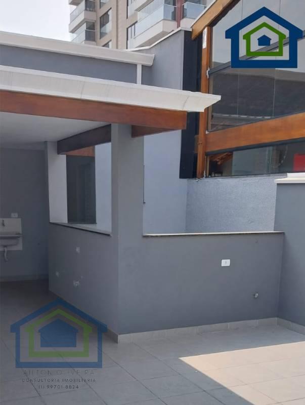 Linda Cobertura á venda de 100m² com 02 Dormitórios Sendo 01 Suíte, na Vila Pires - Santo André - SP. - Casarely Imóveis