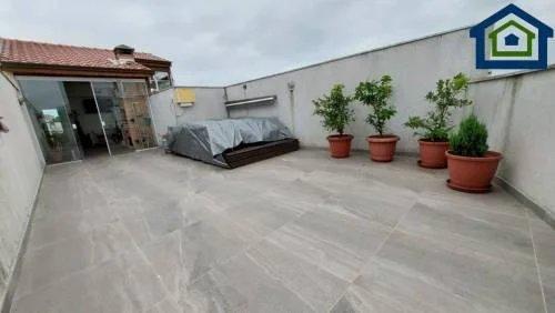 Linda Cobertura á venda de 132m² com 02 Dormitórios, no Bairro Campestre - Santo André - SP. - Casarely Imóveis