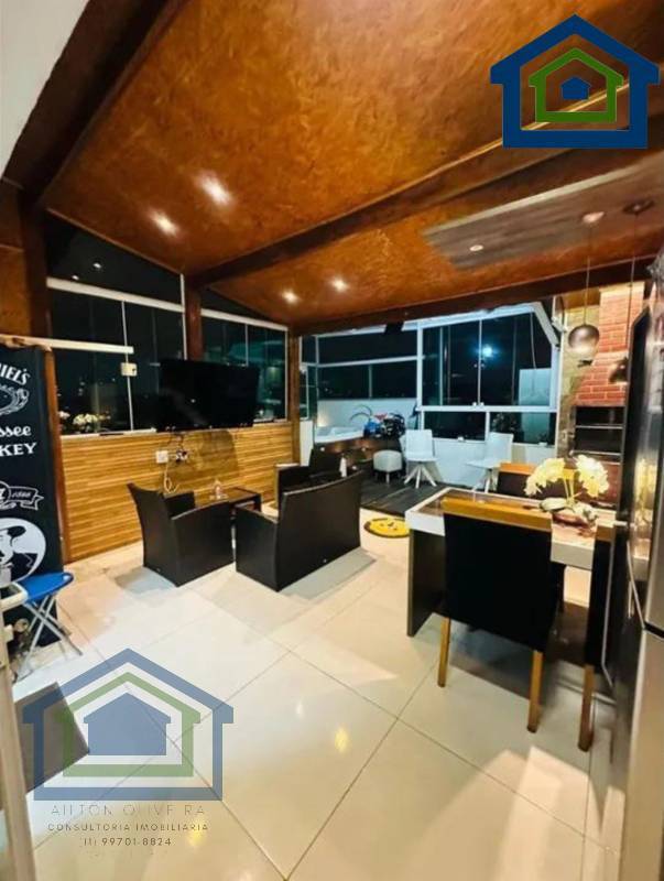 Linda Cobertura á venda de 86m² com 02 Dormitórios, na Vila Bela Vista - Santo André - SP. - Casarely Imóveis