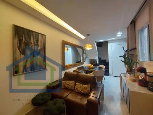 Linda Cobertura á venda de 90m² com 03 Dormitórios Sendo 01 Suíte, no Bairro Campestre - Santo André - SP. - Casarely Imóveis