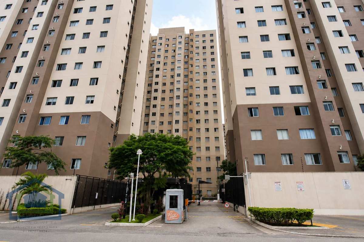 Lindo Apartamento à venda com 43m² de área construída, Condomínio Flex Imigrantes, bairro Canhema em Diadema - SP. - Casarely Imóveis