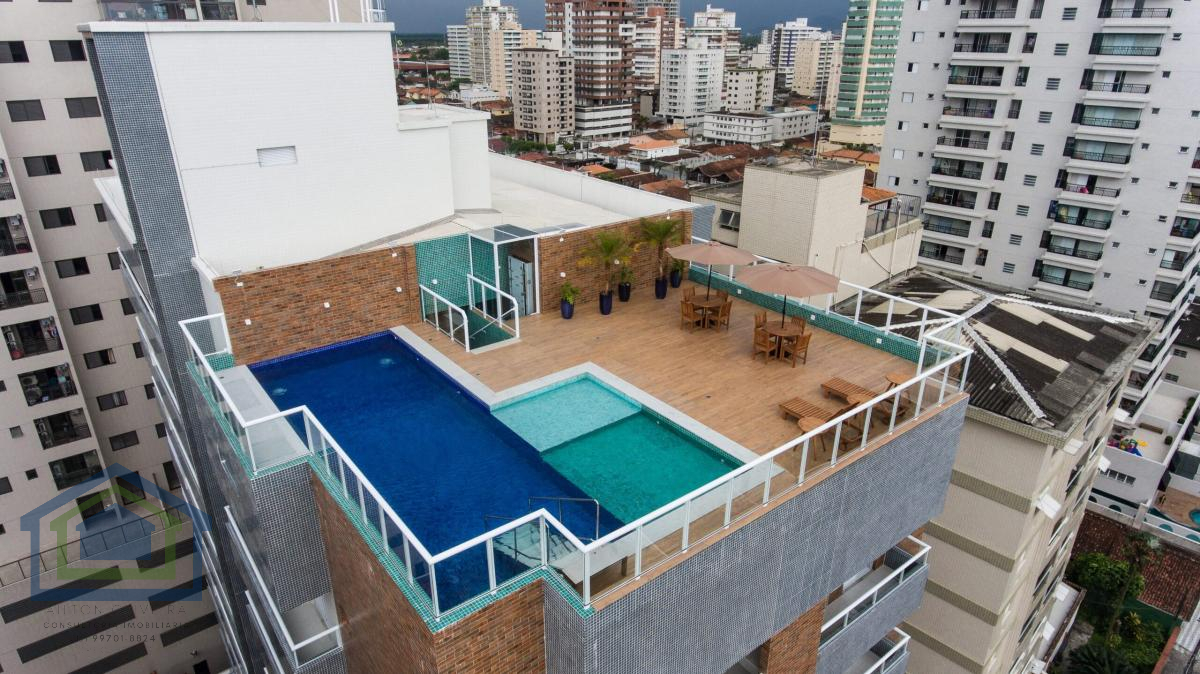 Lindo Apto com 104 m2 á venda, 03 dormitório sendo 01 Suíte, Sala, Cozinha Planejada, 02 Vaga na Vila Guilhermina - Praia Grande - SP - Casarely Imóveis