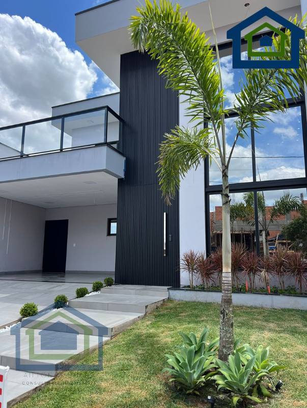 Lindo Sobrado de 202m²  de Área Construída, e Terreno de 277m², com Muito Verde no Condomínio Portal Jardim Europa  em Boituva - SP. - Casarely Imóveis