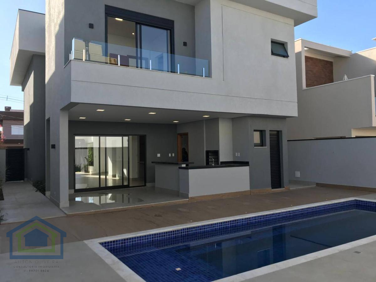 Lindo Sobrado de 280m² de  área Construída e Terreno 372m2 à venda no excelente Condomínio Fechado  Alto de Itaici  em Indaiatuba- SP. - Casarely Imóveis